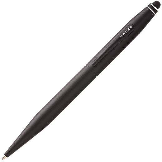 This Satin Black Tech 2 Ballpoint Pen with Stylus was designed by Cross.