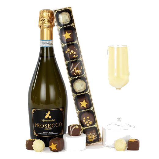 vh hampers prosecco and chocolatexs