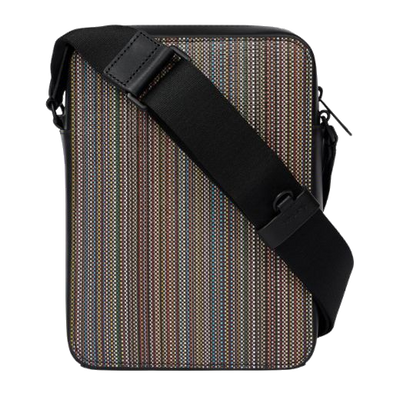 paul smith signature stripe flight bag