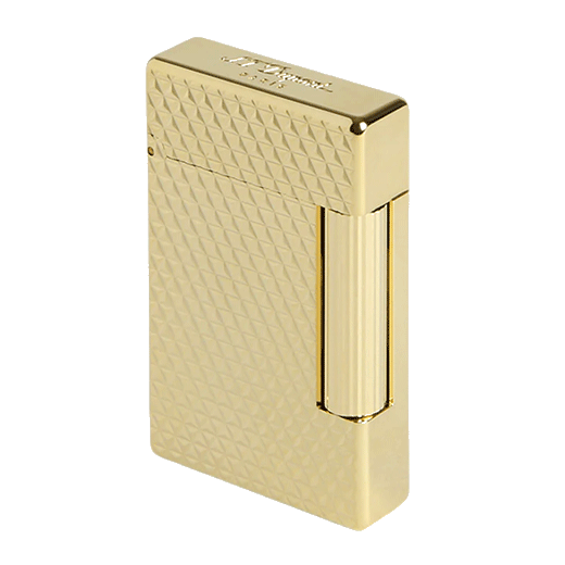 initial yellow gold lighter