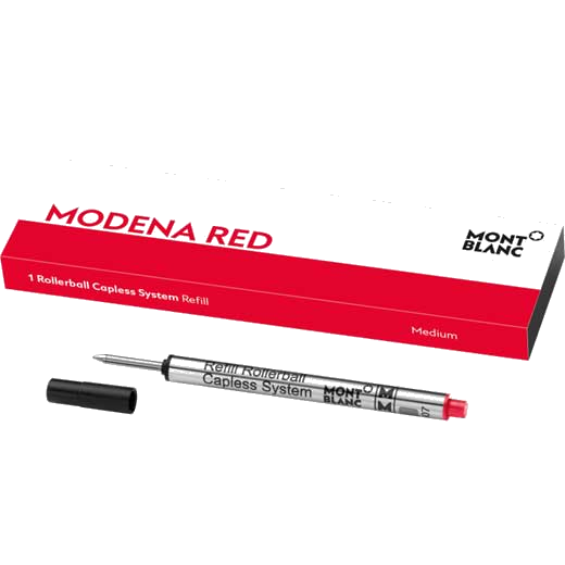 This is the Montblanc Modena Red Capless Rollerball Refill (M).