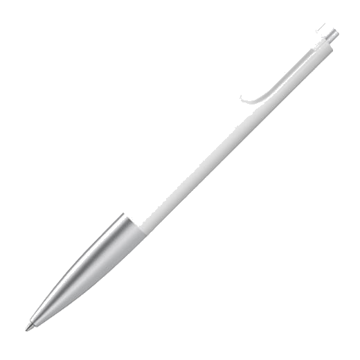 The LAMY white plastic ballpoint pen in the Noto collection.