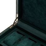 wolf 1834 british racing green 8 piece watch box hinge