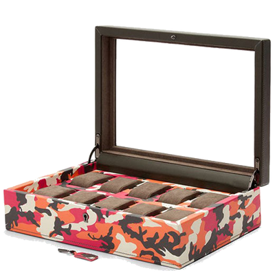 wolf 1834 elements fire 10 piece watch box open