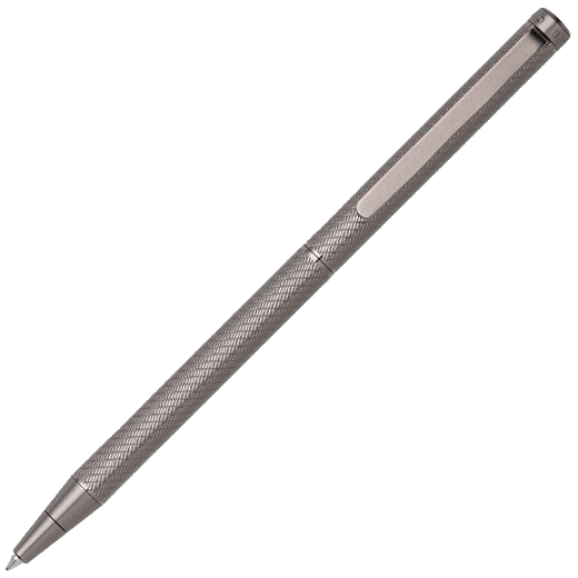 This Gunmetal Grey Cloud Ballpoint Pen is designed by Hugo Boss.