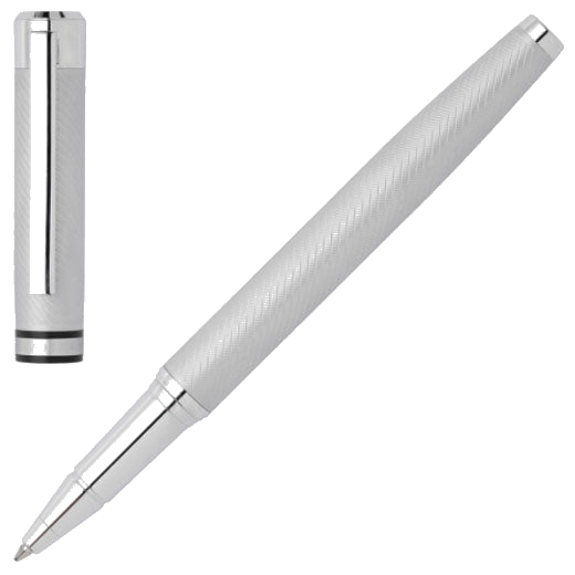 This Filament Chrome Rollerball Pen is designed by Hugo Boss.