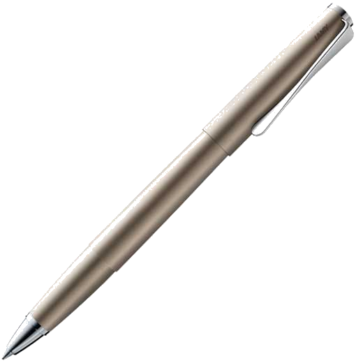 This is the LAMY Studio Palladium Rollerball Pen.