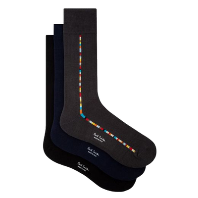 paul smith men s central stripe socks 3pack