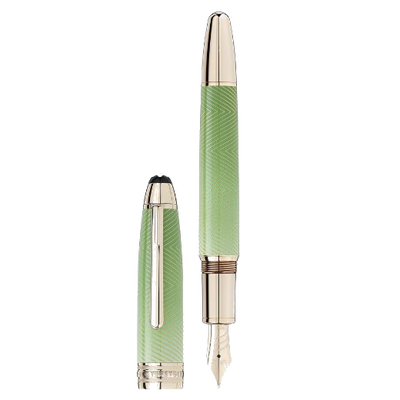 montblanc calligraphy fountain pen celadon