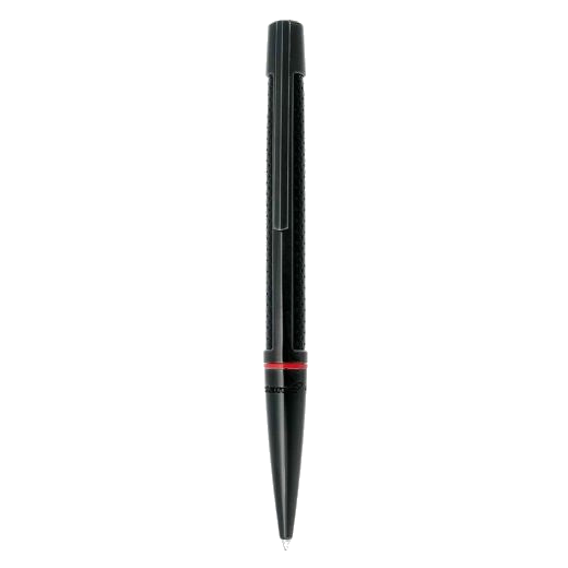 Dupont's Défi McLaren 50th Anniversary Ballpoint Pen is made with carbon fiber and brushed palladium trims to compliment.