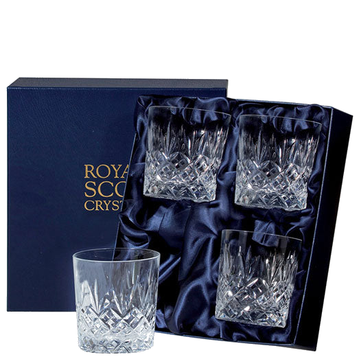royal scot crystal 4 edinburgh large tumblers packaging