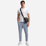 The Oryo NS Black Reporter Bag with Logo Patch by BOSS.