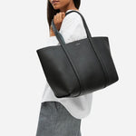 The Hanbury Row Black Large Reversible Open Top Tote Bag by Radley.