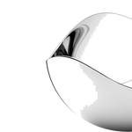 georg jensen bloom salt cellar with spoon stainless steel side