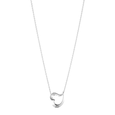love leaf heart pendant