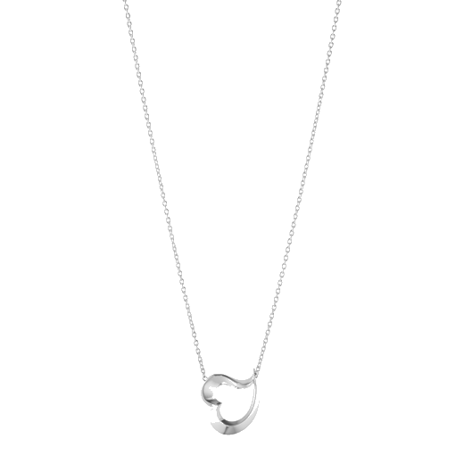 love leaf heart pendant