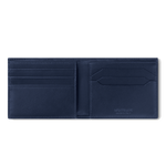 montblanc 6cc wallet blue l