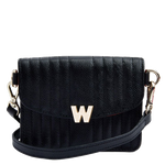 wolf 1834 black mimi mini bag with wristlet strap