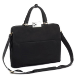 tumi black clare voyageur double zip briefcase back