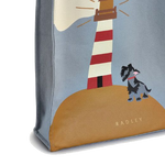 radley smoky blue lighthouse canvas tote bag3