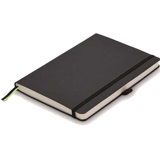 This is the LAMY Black A6 Softcover Ruled Notebook.