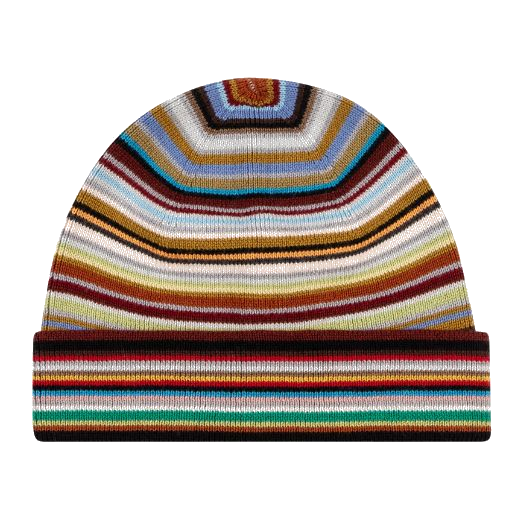 This Paul Smith Men's Merino Wool 'Signature Stripe' Beanie Hat is dry clean only so you would need to be super careful as the wool can be delicate.