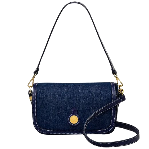 The Bathurst Mews Indigo Evenfall Blue Small Flapover Cross Body Bag by Radley.