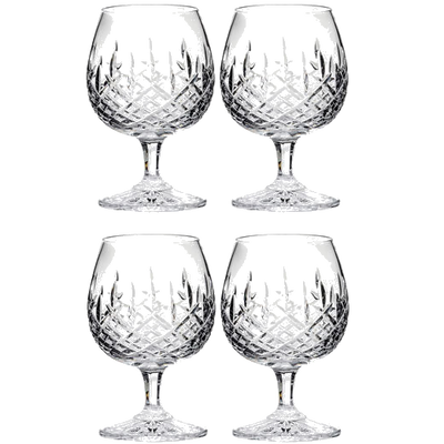 These London 4 x 32cl Brandy Glasses have been designed by Royal Scot Crystal.