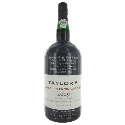 Wheelers Luxury Gifts specialise in engraving onto bottles.