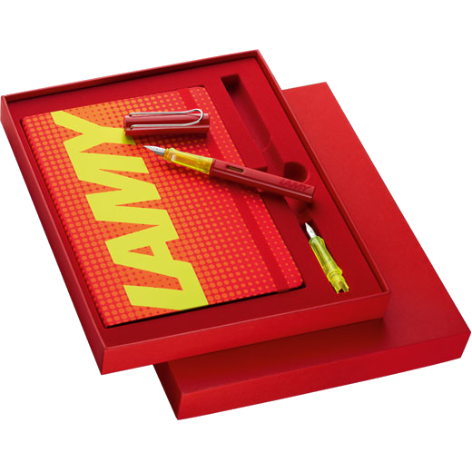 lamy al star glossy red paper set