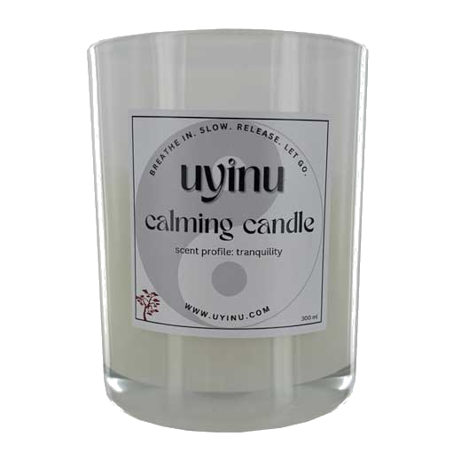This Uyinu Candle has been made as part of their tranquillity range.