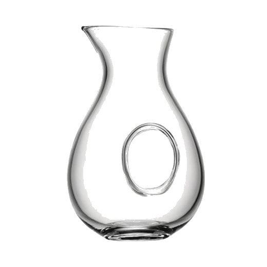 This LSA International Ono Jug 1.2L Clear is made with mouth-blown glass.