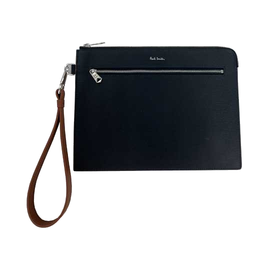 This Paul Smith Wallet pouch comes with a zipped pocket on the front.