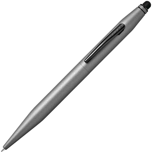 cross tech 2 titanium gray ballpoint pen with stylus