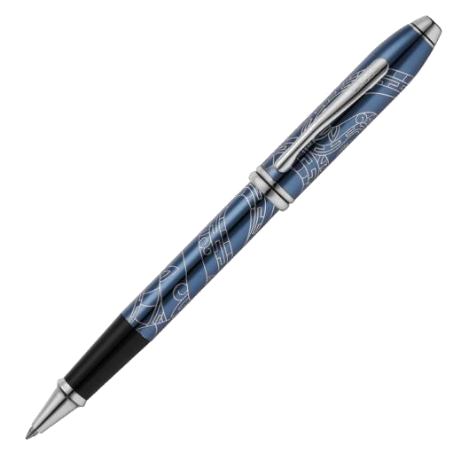 1 townsend blue lacquer 2025 zodiac year of the snake rollerball pen at0045 76