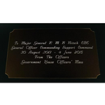 Taylors port plaque engraving.