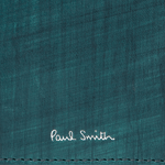 leather card holder in teal
