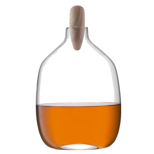 Signature Float Decanter with Ash Stopper designed by LSA.