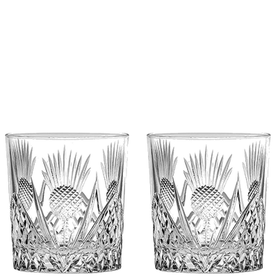 royal scot crystal large scottish thistle tumblers