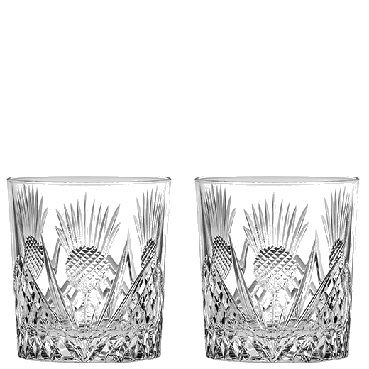royal scot crystal large scottish thistle tumblers