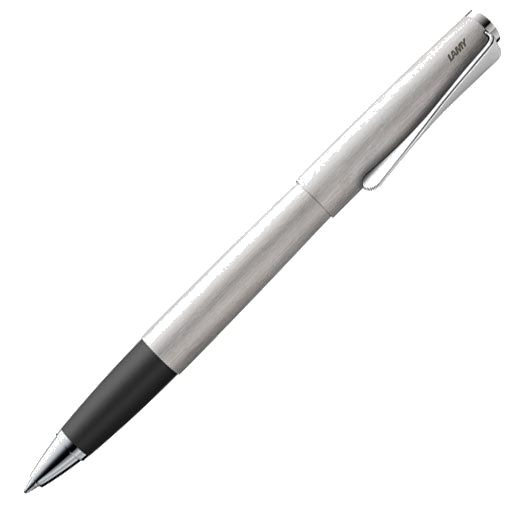 The LAMY brushed steel rollerball pen in the Studio collection.