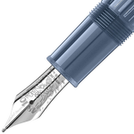montblanc legrand mst glacier blue fountain pen nib
