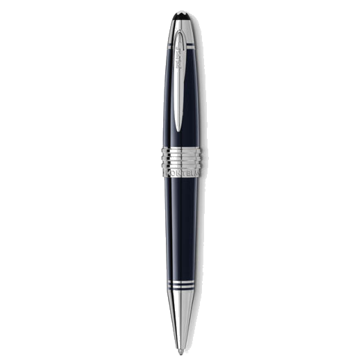 This Montblanc Great Characters John F. Kennedy Special Edition Ballpoint Pen is made out of precious lacquer in a dark blue colour with platinum trims.