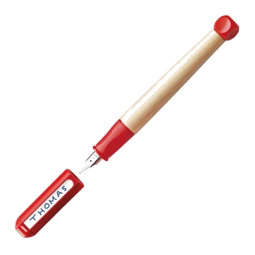 1 abc maple wood fountain pen in red 1216725