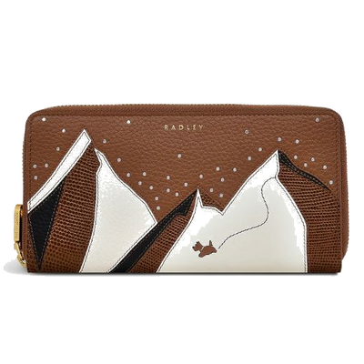 radley 110223 mountain wanderers saddle brown purse