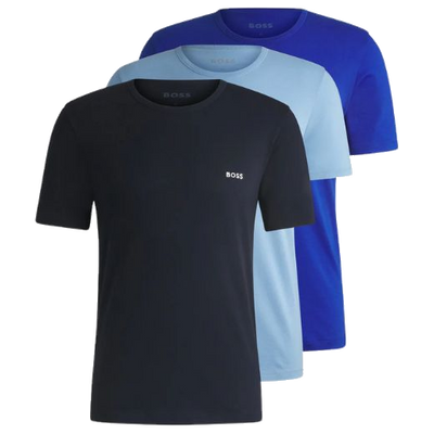 1 boss regular fit cotton crew neck blue t shirts 50532468 01 966