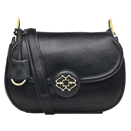 This Radley ladies handbag is made from a black smooth leather material.