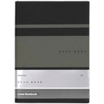 hugo boss khaki lined gear matrix a5 notebook cover