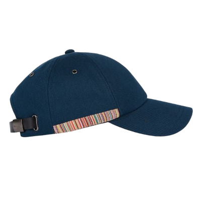 paul smith navy cotton baseball cap