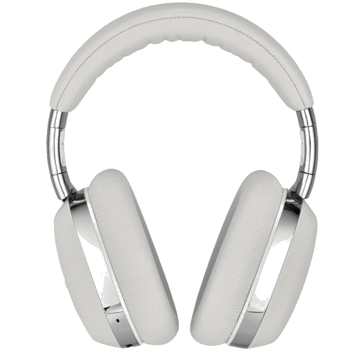 These are the Montblanc Gray Over-Ear MB 01 Smart Travel Headphones.